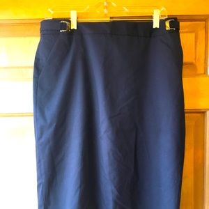 Lands’ End navy pencil skirt